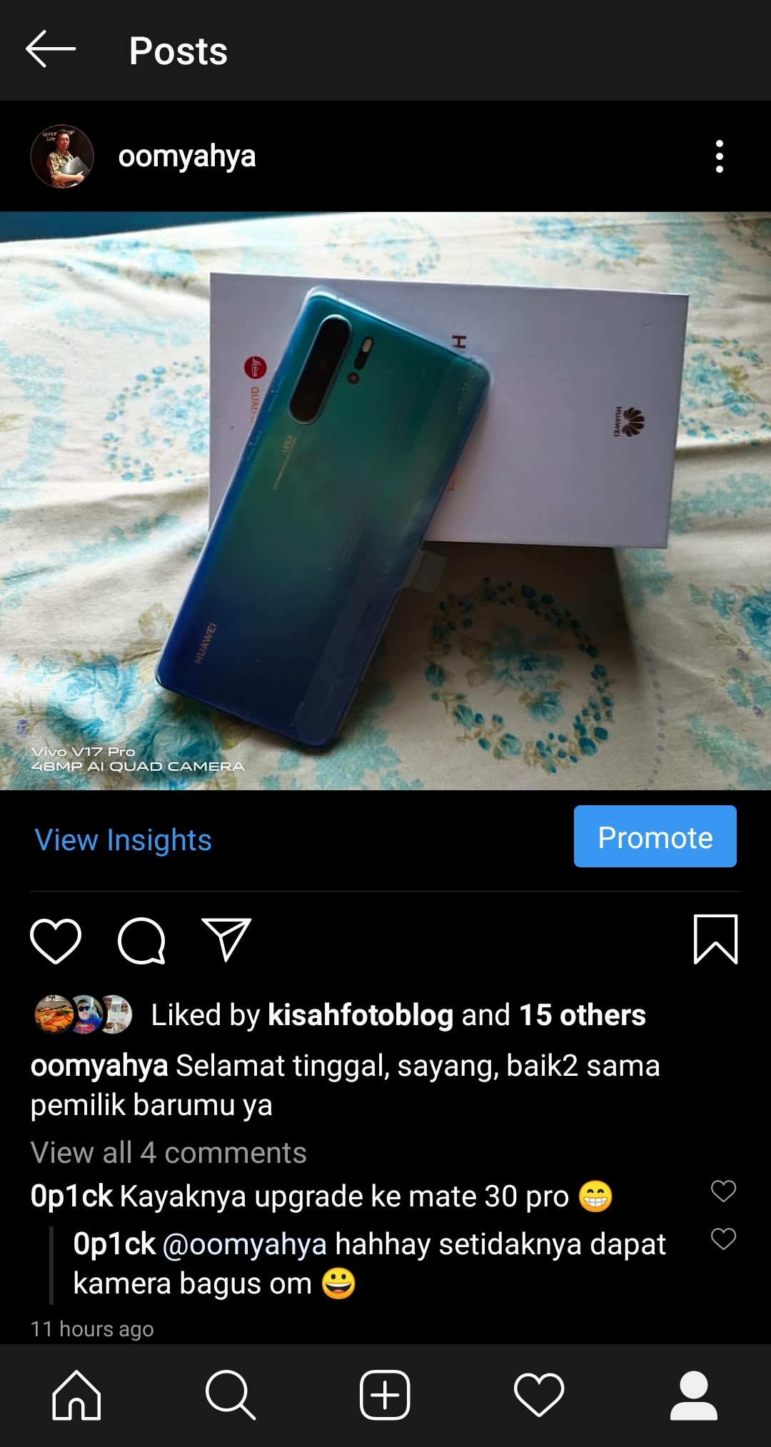 Mengaktifkan Instagram Dark Mode pada Hape Xiaomi